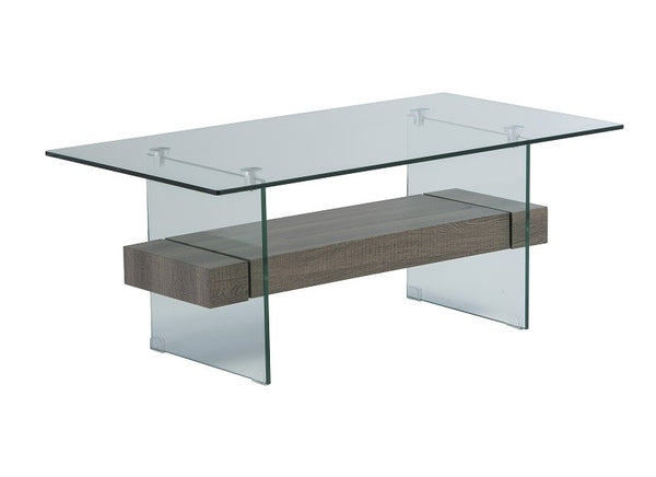 Aldo Unique Design Coffee Table - Grey Oak