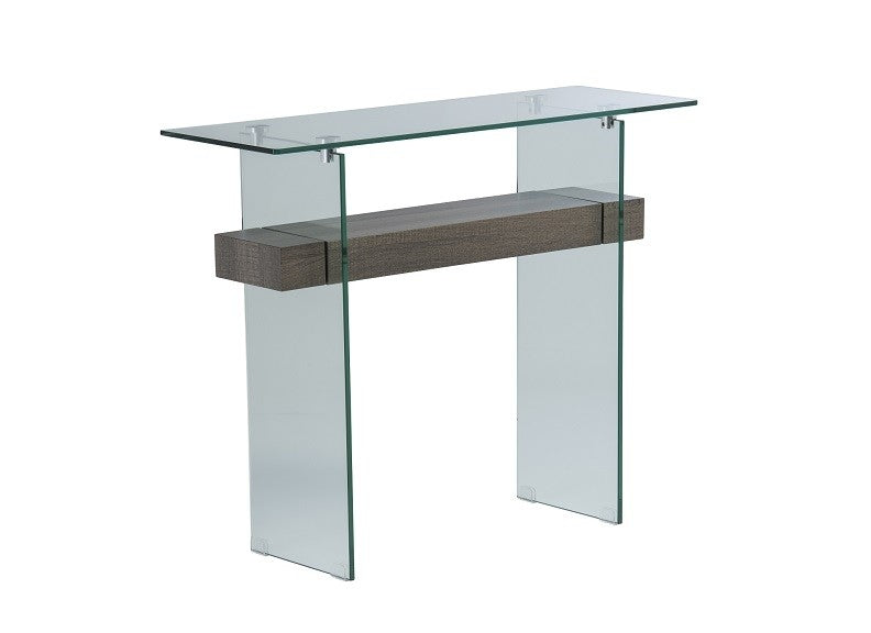 Aldo Unique Design Console Table - Grey Oak