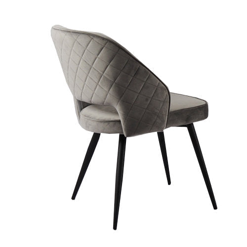 Sutton Velvet Dining Chair - Grey