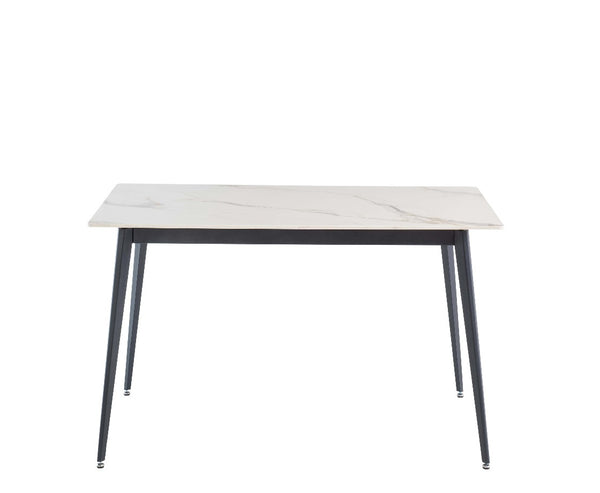 Hugo 1.6m Dining Table - Kass Gold with Black Leg