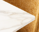 Hugo 1.6m Dining Table - Kass Gold with Black Leg