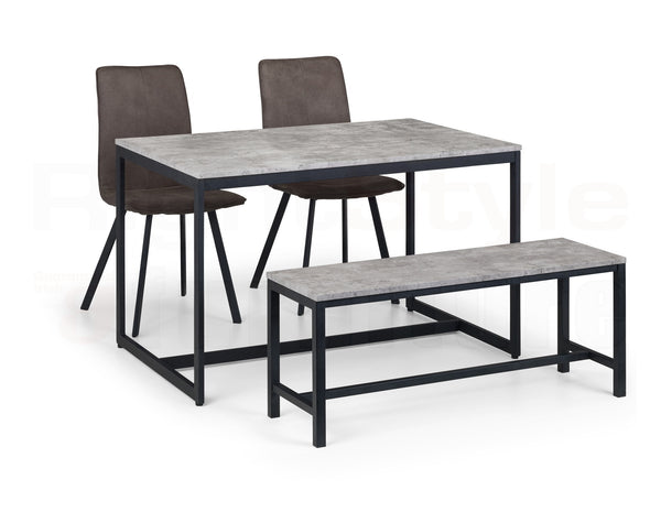 Perth Dining Table - Concrete Grey