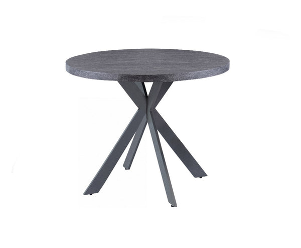 Casso 1.2M Round Dining Table - Dark Grey