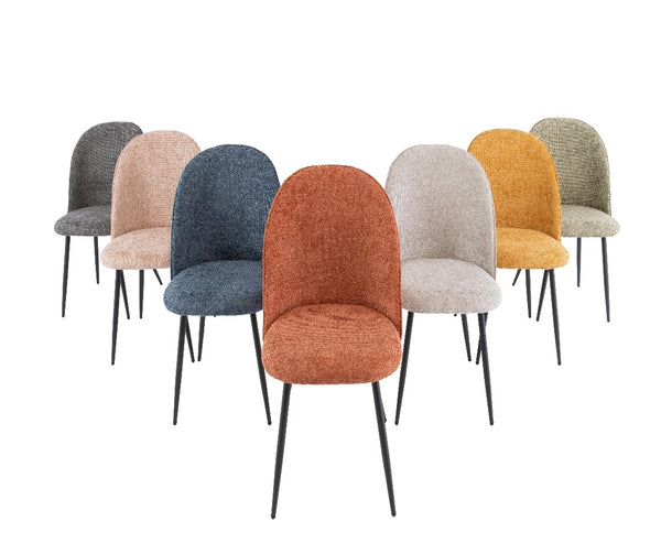 Rome Fabric Dining Chair - 7 Colours