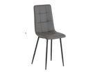 Virgo Dining Chair - Grey with Grey Legs